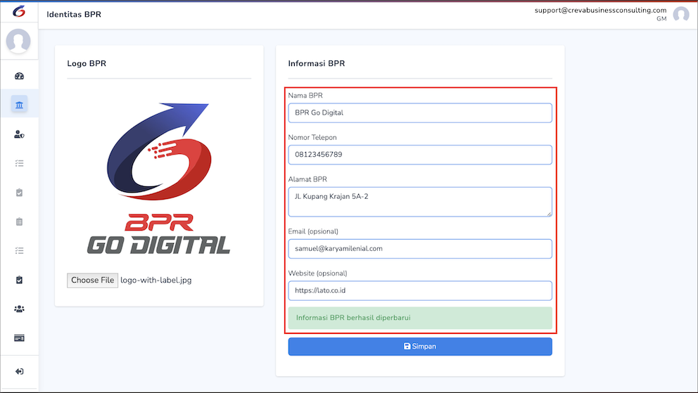 Mengisi Informasi - Step 2